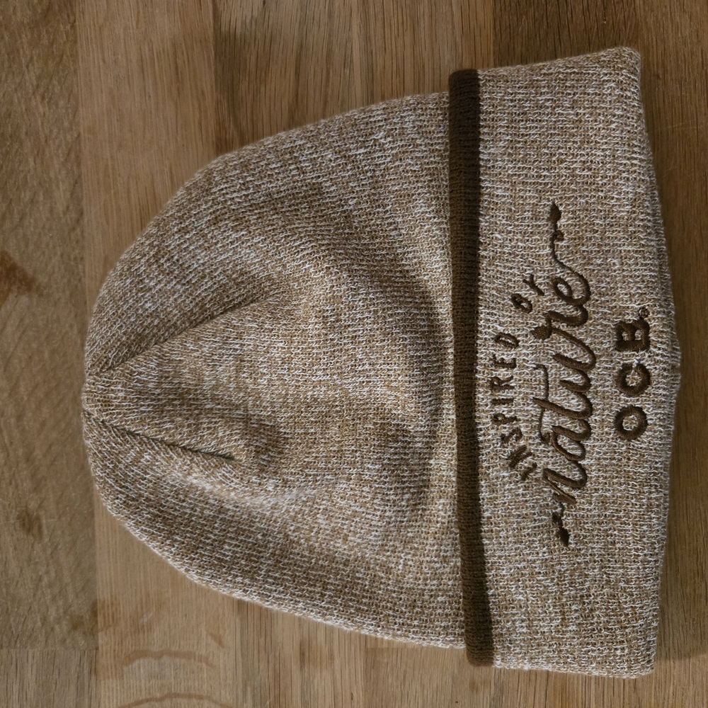 OCB Beige Knit Beanie